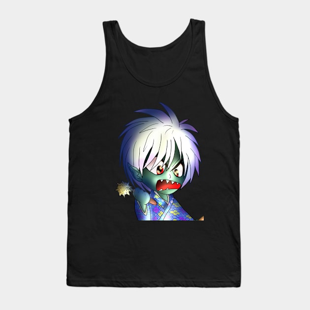 evil dark elf fighter no background Tank Top by cuisinecat